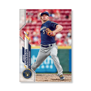 Chase Anderson 2020 Topps Series 1 Base Card Poster # to 99- artbble-pos-20tbb1-1138-s