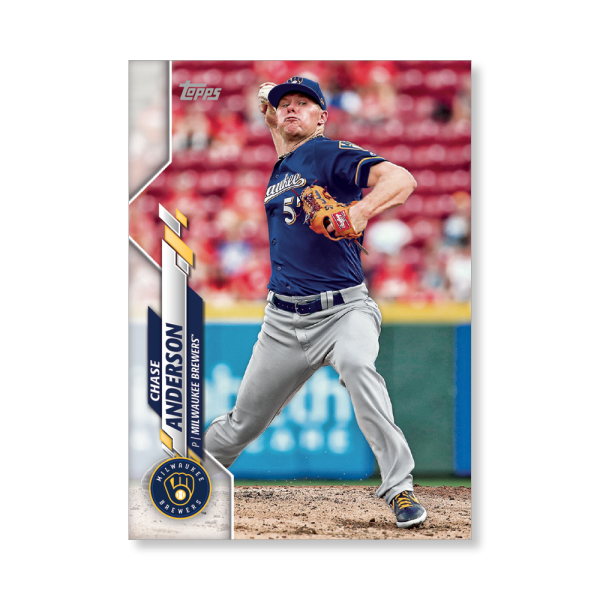 Chase Anderson 2020 Topps Series 1 Base Card Poster # to 99- artbble-pos-20tbb1-1138-s