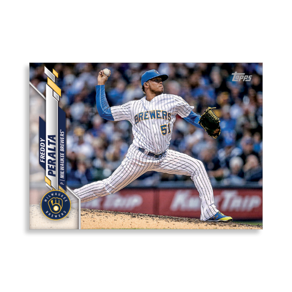 Freddy Peralta 2020 Topps Series 1 Base Card Poster # to 99- artbble-pos-20tbb1-1139-s