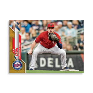 C.J. Cron 2020 Topps Series 1 Base Card Poster Gold Ed. # to 1- artbble-pos-20tbb1-1141-gold-s