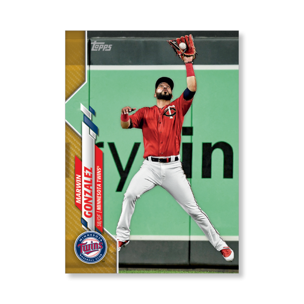 Marwin Gonzalez 2020 Topps Series 1 Base Card Poster Gold Ed. # to 1- artbble-pos-20tbb1-1142-gold-s