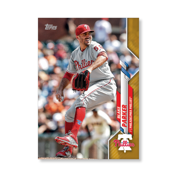 Blake Parker 2020 Topps Series 1 Base Card Poster Gold Ed. # to 1- artbble-pos-20tbb1-1149-gold-s