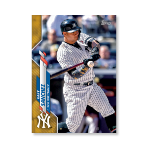 Gary Sanchez 2020 Topps Series 1 Base Card Poster Gold Ed. # to 1- artbble-pos-20tbb1-1150-gold-s
