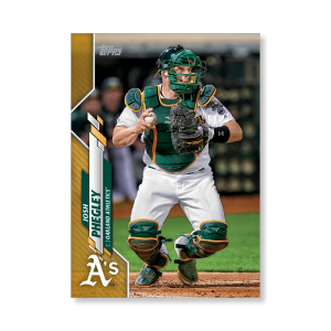 Josh Phegley 2020 Topps Series 1 Base Card Poster Gold Ed. # to 1- artbble-pos-20tbb1-1167-gold-s