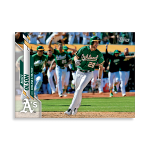 Matt Olson 2020 Topps Series 1 Base Card Poster # to 99- artbble-pos-20tbb1-1168-s