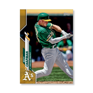 Matt Chapman 2020 Topps Series 1 Base Card Poster Gold Ed. # to 1- artbble-pos-20tbb1-1169-gold-s