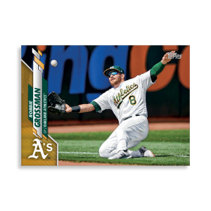Robbie Grossman 2020 Topps Series 1 Base Card Poster Gold Ed. # to 1- artbble-pos-20tbb1-1170-gold-s