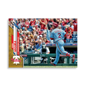 Jean Segura 2020 Topps Series 1 Base Card Poster Gold Ed. # to 1- artbble-pos-20tbb1-1178-gold-s