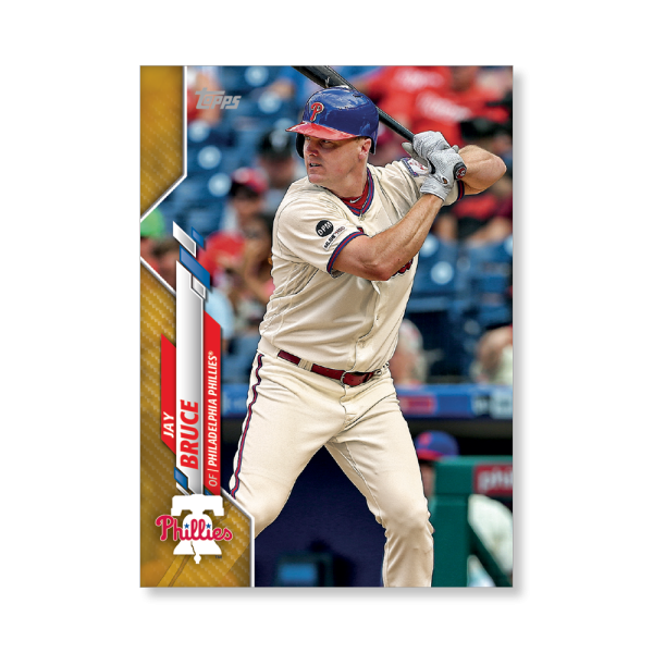Jay Bruce 2020 Topps Series 1 Base Card Poster Gold Ed. # to 1- artbble-pos-20tbb1-1179-gold-s