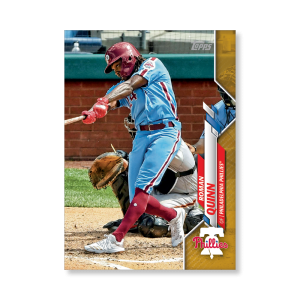Roman Quinn 2020 Topps Series 1 Base Card Poster Gold Ed. # to 1- artbble-pos-20tbb1-1180-gold-s