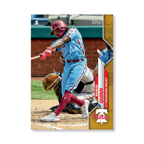 Roman Quinn 2020 Topps Series 1 Base Card Poster Gold Ed. # to 1- artbble-pos-20tbb1-1180-gold-s