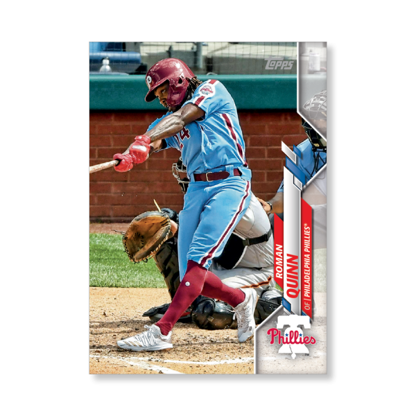 Roman Quinn 2020 Topps Series 1 Base Card Poster # to 99- artbble-pos-20tbb1-1180-s