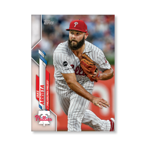 Jake Arrieta 2020 Topps Series 1 Base Card Poster # to 99- artbble-pos-20tbb1-1181-s