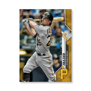 Adam Frazier 2020 Topps Series 1 Base Card Poster Gold Ed. # to 1- artbble-pos-20tbb1-1186-gold-s