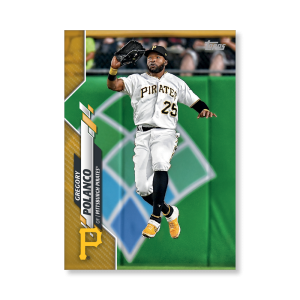 Gregory Polanco 2020 Topps Series 1 Base Card Poster Gold Ed. # to 1- artbble-pos-20tbb1-1189-gold-s