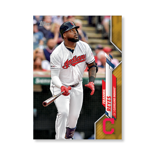 Franmil Reyes 2020 Topps Series 1 Base Card Poster Gold Ed. # to 1- artbble-pos-20tbb1-1197-gold-s