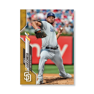 Joey Lucchesi 2020 Topps Series 1 Base Card Poster Gold Ed. # to 1- artbble-pos-20tbb1-1198-gold-s