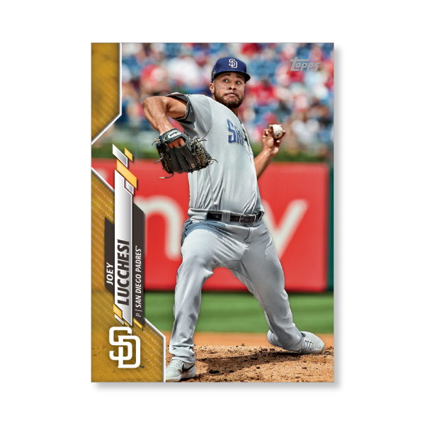 Joey Lucchesi 2020 Topps Series 1 Base Card Poster Gold Ed. # to 1- artbble-pos-20tbb1-1198-gold-s