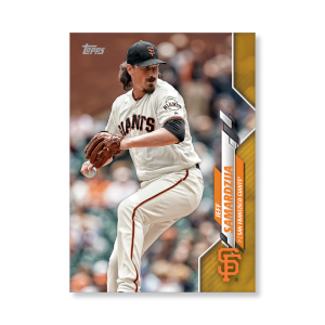 Jeff Samardzija 2020 Topps Series 1 Base Card Poster Gold Ed. # to 1- artbble-pos-20tbb1-1205-gold-s