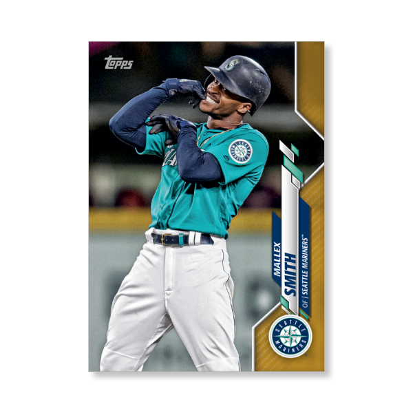 Mallex Smith 2020 Topps Series 1 Base Card Poster Gold Ed. # to 1- artbble-pos-20tbb1-1212-gold-s
