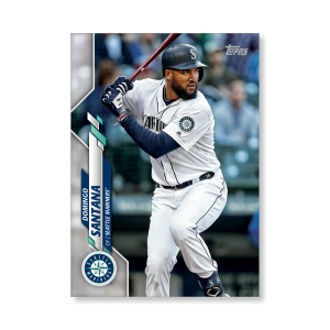 Domingo Santana 2020 Topps Series 1 Base Card Poster # to 99- artbble-pos-20tbb1-1213-s