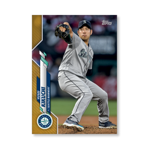 Yusei Kikuchi 2020 Topps Series 1 Base Card Poster Gold Ed. # to 1- artbble-pos-20tbb1-1214-gold-s