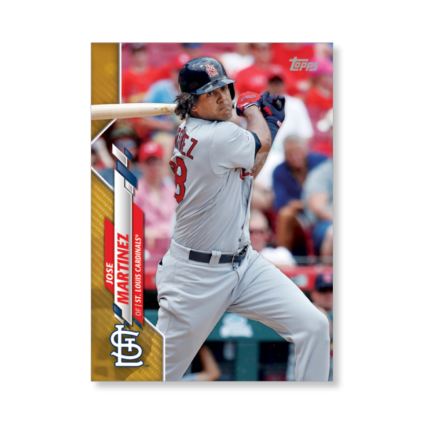 Jose Martinez 2020 Topps Series 1 Base Card Poster Gold Ed. # to 1- artbble-pos-20tbb1-1223-gold-s