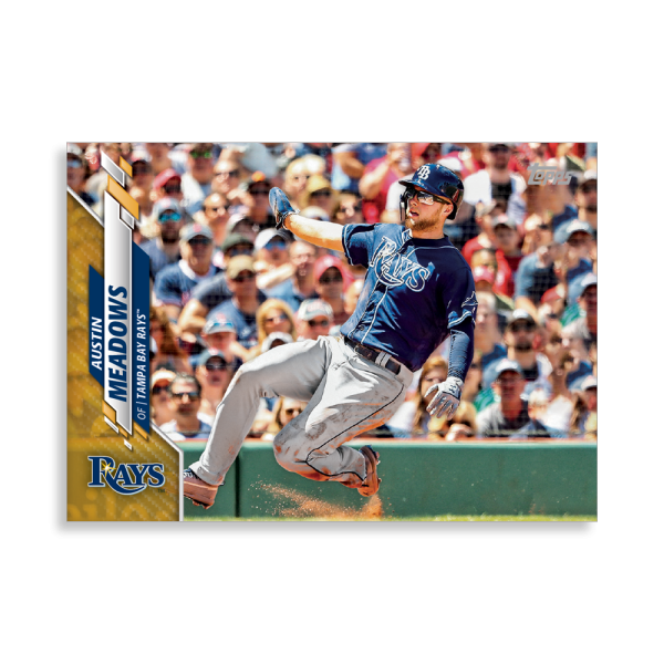 Austin Meadows 2020 Topps Series 1 Base Card Poster Gold Ed. # to 1- artbble-pos-20tbb1-1231-gold-s