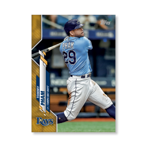 Tommy Pham 2020 Topps Series 1 Base Card Poster Gold Ed. # to 1- artbble-pos-20tbb1-1232-gold-s