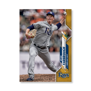 Ryan Yarbrough 2020 Topps Series 1 Base Card Poster Gold Ed. # to 1- artbble-pos-20tbb1-1233-gold-s