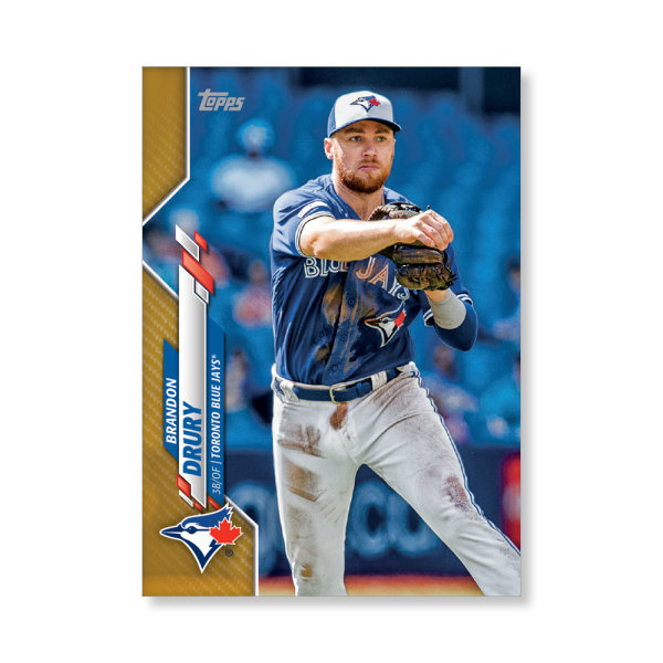 Brandon Drury 2020 Topps Series 1 Base Card Poster Gold Ed. # to 1- artbble-pos-20tbb1-1241-gold-s