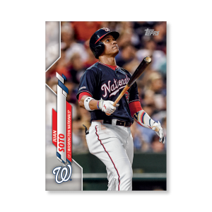 Juan Soto 2020 Topps Series 1 Base Card Poster # to 99- artbble-pos-20tbb1-1244-s