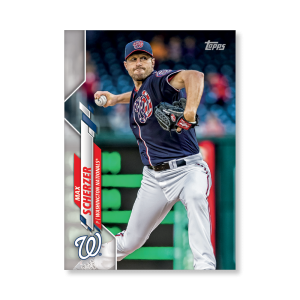 Max Scherzer 2020 Topps Series 1 Base Card Poster # to 99- artbble-pos-20tbb1-1245-s