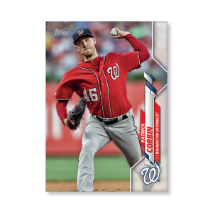 Patrick Corbin 2020 Topps Series 1 Base Card Poster # to 99- artbble-pos-20tbb1-1247-s