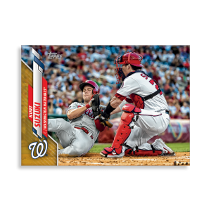 Kurt Suzuki 2020 Topps Series 1 Base Card Poster Gold Ed. # to 1- artbble-pos-20tbb1-1250-gold-s