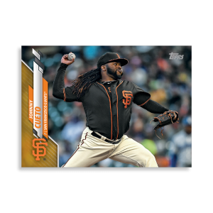Johnny Cueto 2020 Topps Series 1 Base Card Poster Gold Ed. # to 1- artbble-pos-20tbb1-1253-gold-s