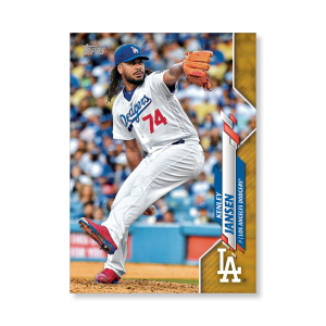 Kenley Jansen 2020 Topps Series 1 Base Card Poster Gold Ed. # to 1- artbble-pos-20tbb1-1258-gold-s