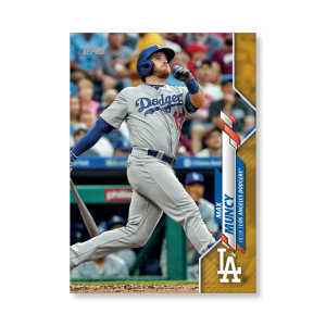 Max Muncy 2020 Topps Series 1 Base Card Poster Gold Ed. # to 1- artbble-pos-20tbb1-1259-gold-s