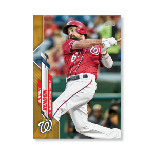 Anthony Rendon 2020 Topps Series 1 Base Card Poster Gold Ed. # to 1- artbble-pos-20tbb1-1267-gold-s