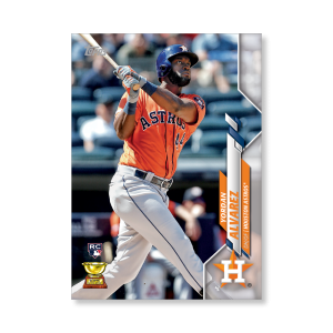 Yordan Alvarez 2020 Topps Series 1 Base Card Poster # to 99- artbble-pos-20tbb1-1401-s