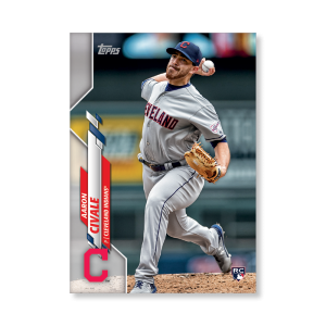 Aaron Civale 2020 Topps Series 1 Base Card Poster # to 99- artbble-pos-20tbb1-1412-s