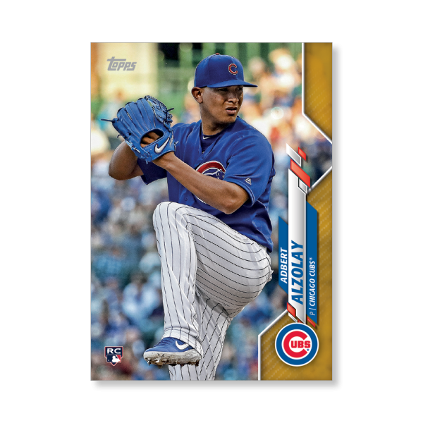 Adbert Alzolay 2020 Topps Series 1 Base Card Poster Gold Ed. # to 1- artbble-pos-20tbb1-1413-gold-s