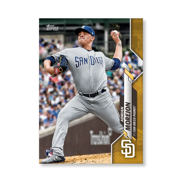 Adrian Morejon 2020 Topps Series 1 Base Card Poster Gold Ed. # to 1- artbble-pos-20tbb1-1428-gold-s