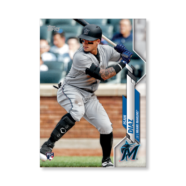 Isan Diaz 2020 Topps Series 1 Base Card Poster # to 99- artbble-pos-20tbb1-1432-s