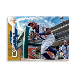 Travis Demeritte 2020 Topps Series 1 Base Card Poster Gold Ed. # to 1- artbble-pos-20tbb1-1434-gold-s
