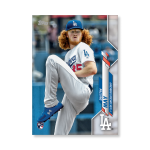 Dustin May 2020 Topps Series 1 Base Card Poster # to 99- artbble-pos-20tbb1-1435-s