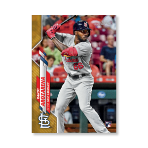 Randy Arozarena 2020 Topps Series 1 Base Card Poster Gold Ed. # to 1- artbble-pos-20tbb1-1440-gold-s