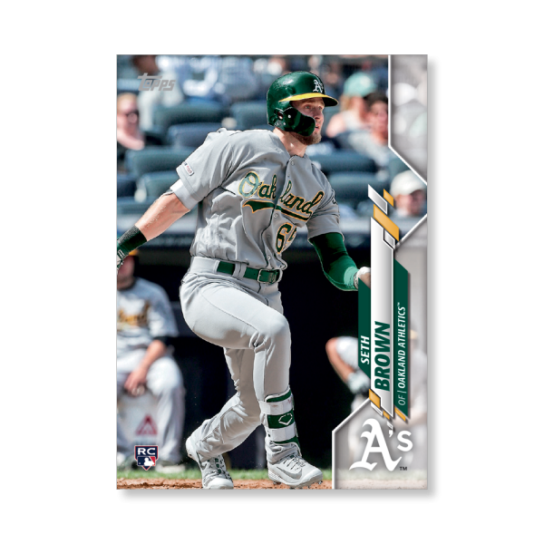 Seth Brown 2020 Topps Series 1 Base Card Poster # to 99- artbble-pos-20tbb1-1444-s