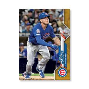 Nico Hoerner 2020 Topps Series 1 Base Card Poster Gold Ed. # to 1- artbble-pos-20tbb1-1446-gold-s