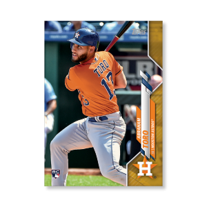 Abraham Toro 2020 Topps Series 1 Base Card Poster Gold Ed. # to 1- artbble-pos-20tbb1-1468-gold-s